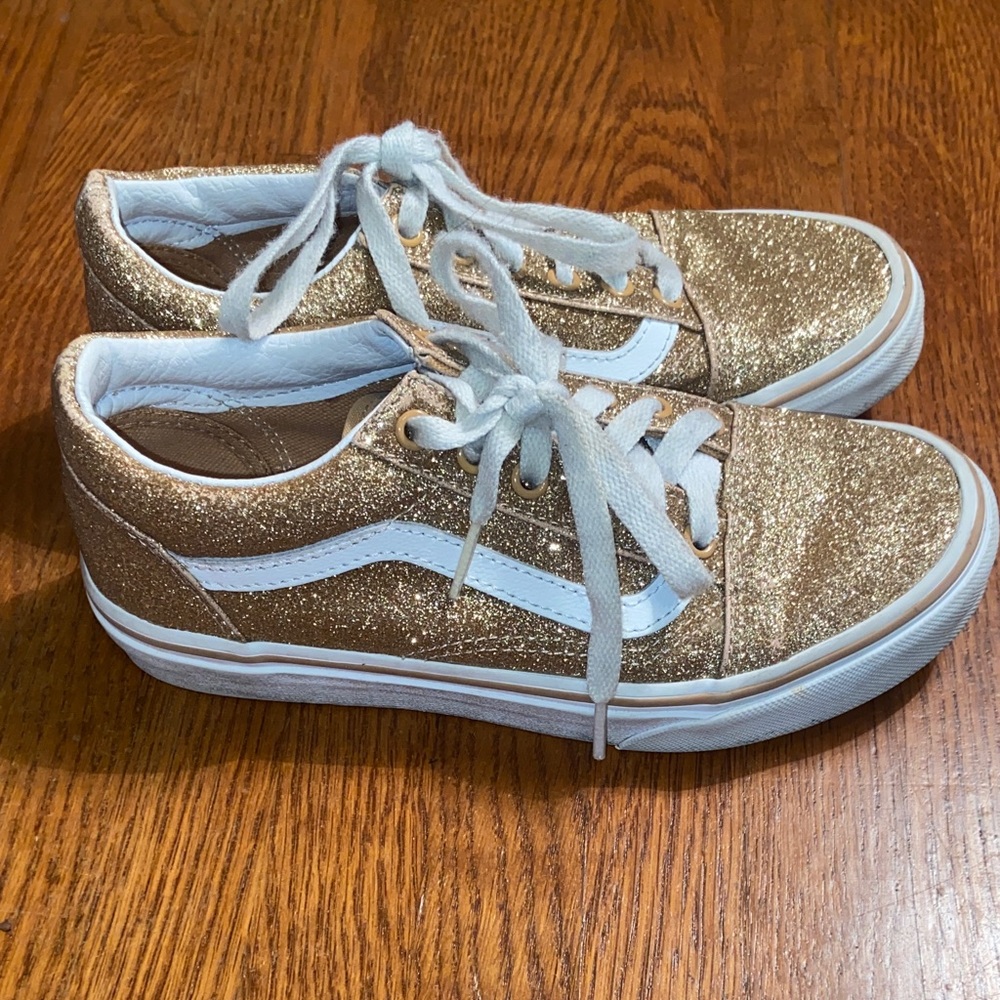 Gold Glitter Vans Old Skool